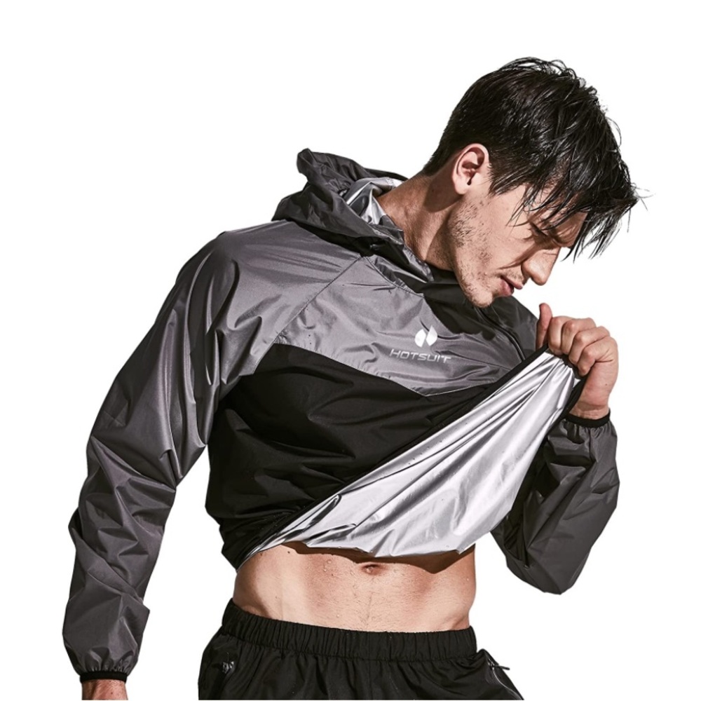 HOTSUIT Sauna Suit for Men Sweat Sauna Jacket Pant Gym Workout Sweat Suits